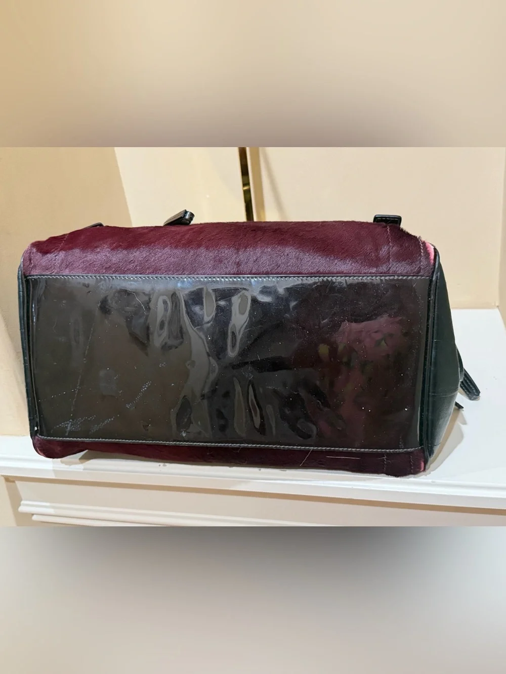 Dolce & Gabbana Burgundy Pony hair & Snakeskin with Grey Leather SUPER RARE